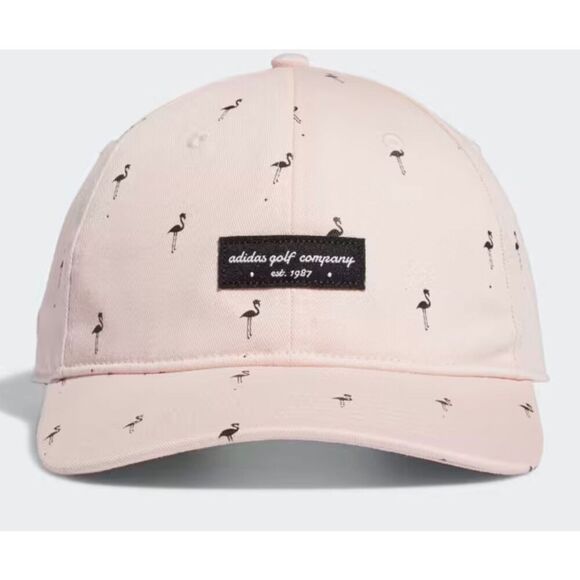 Adidas Golf Hat Pink Flamingo 100% Cotton Twill Snapback Adjustable Closure Golf - Picture 1 of 8